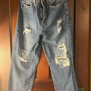 YMI Relaxed Fit Distressed Jeans